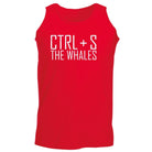 Ctrl S Save The Whales - Funny Novelty Vest Singlet Unisex Tank Top - 123t Australia | Funny T-Shirts Mugs Novelty Gifts