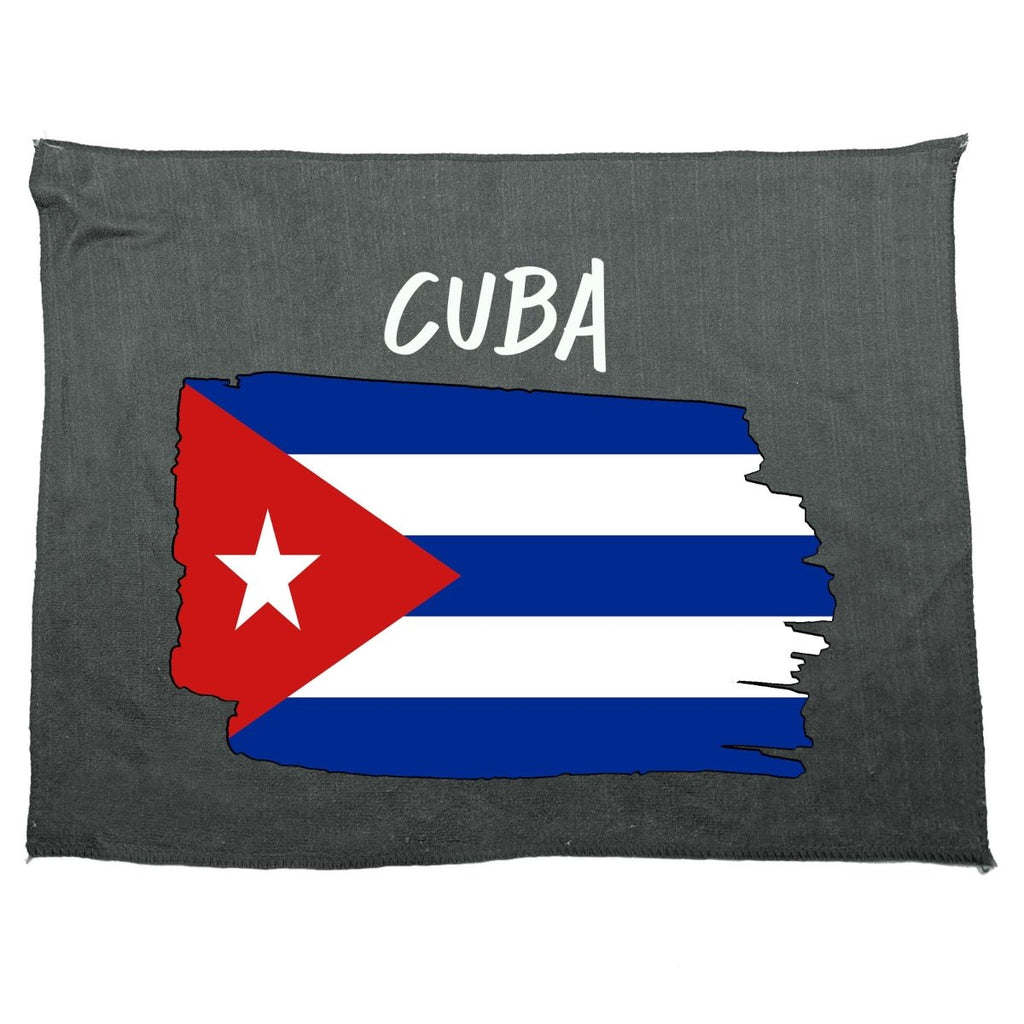 Cuba Country Flag Nationality - Gym Sports Towel - 123t Australia | Funny T-Shirts Mugs Novelty Gifts