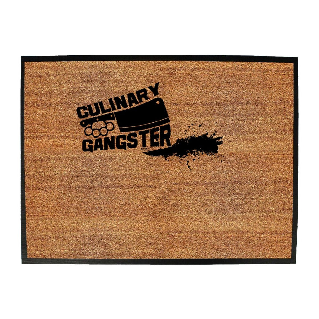 Culinary Gangster Chef Cooking - Funny Novelty Doormat Man Cave Floor mat - 123t Australia | Funny T-Shirts Mugs Novelty Gifts