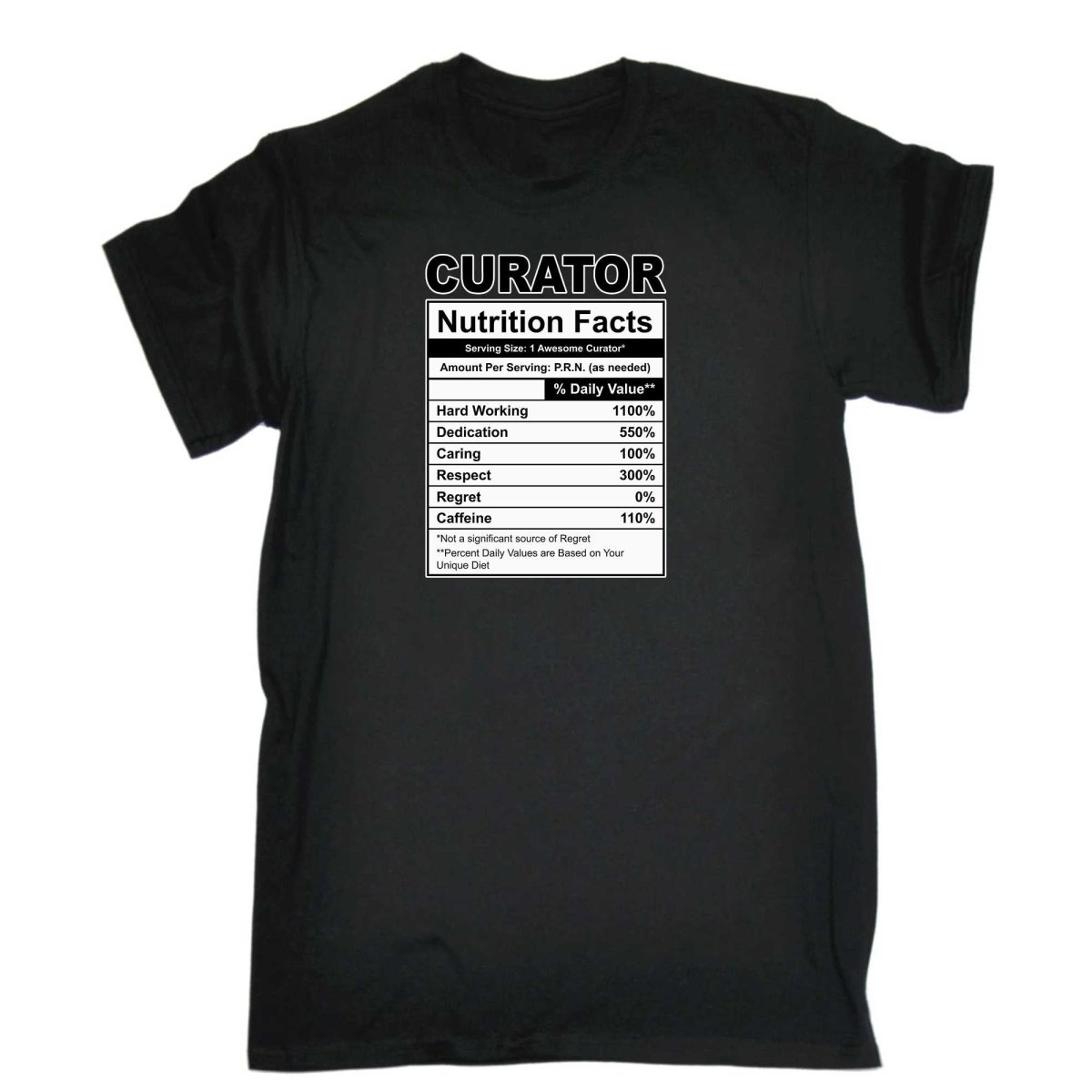 Curatot Nutrition Facts - Mens Funny T-Shirt Tshirts - 123t Australia | Funny T-Shirts Mugs Novelty Gifts