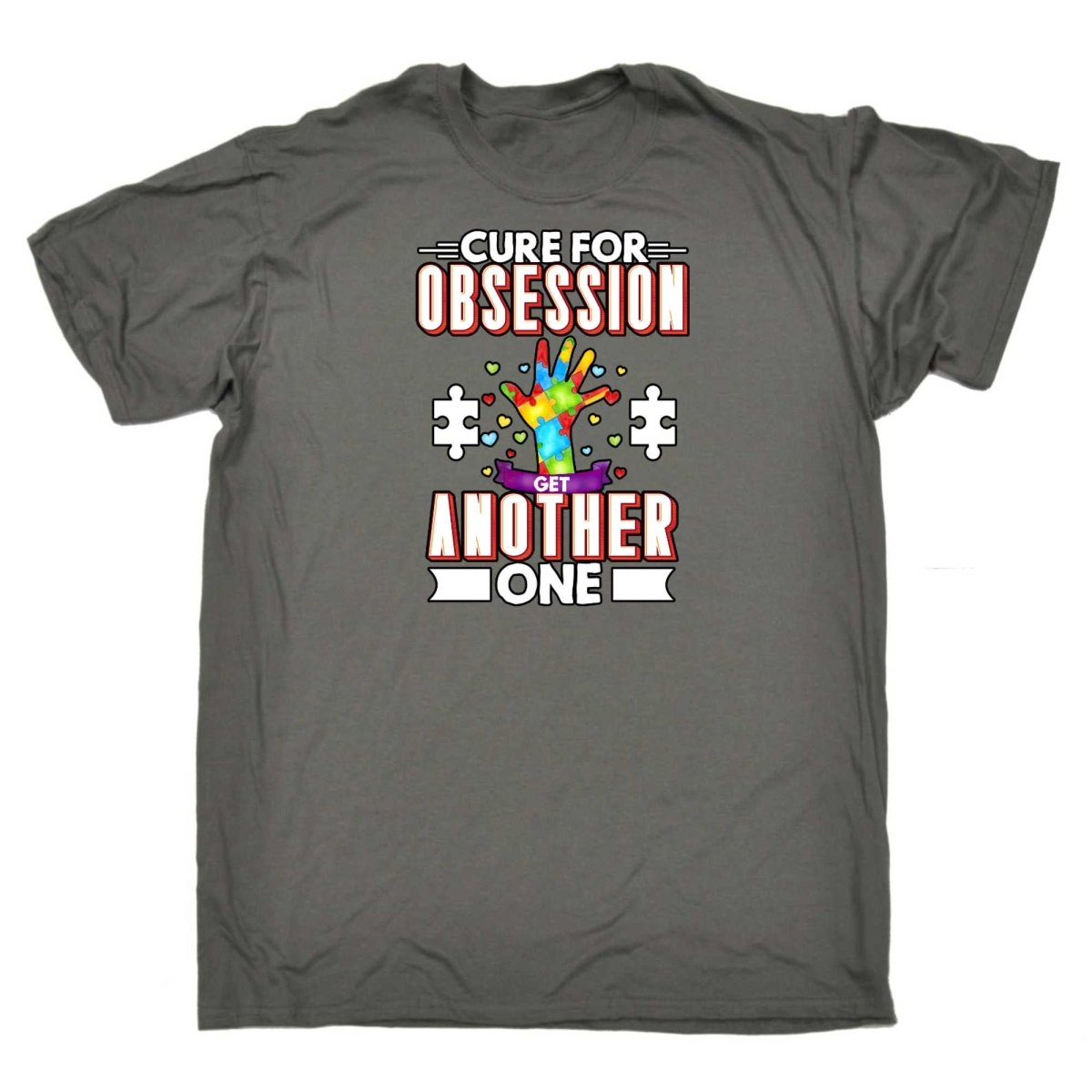 Cure For Obsession Get Another One Autism - Mens Funny T-Shirt Tshirts - 123t Australia | Funny T-Shirts Mugs Novelty Gifts