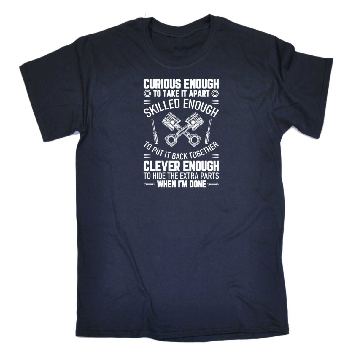 Curious Skilled And Clever Funny Car Auto Truck Mechanic - Mens Funny T-Shirt Tshirts - 123t Australia | Funny T-Shirts Mugs Novelty Gifts