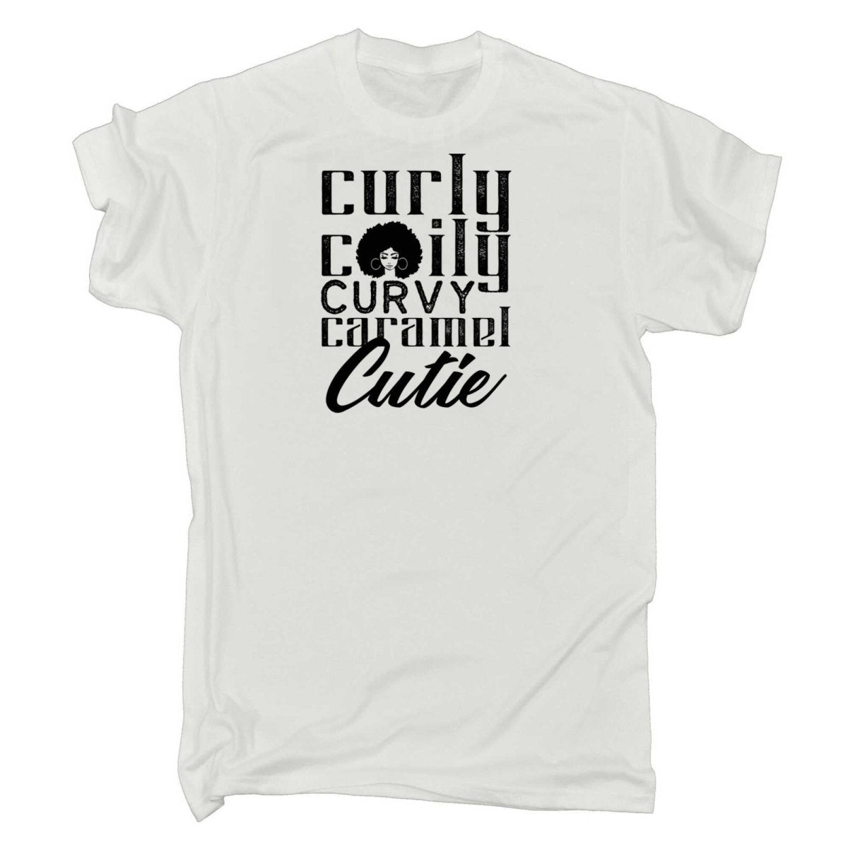 Curly Coily Curvy - Mens Funny T-Shirt Tshirts - 123t Australia | Funny T-Shirts Mugs Novelty Gifts