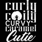 Curly Coily Curvy - Mens Funny T-Shirt Tshirts - 123t Australia | Funny T-Shirts Mugs Novelty Gifts