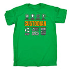 Custodian Sarcastic Humour - Mens Funny T-Shirt Tshirts - 123t Australia | Funny T-Shirts Mugs Novelty Gifts