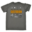 Custodian Sarcastic Humour - Mens Funny T-Shirt Tshirts - 123t Australia | Funny T-Shirts Mugs Novelty Gifts