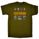 Custodian Sarcastic Humour - Mens Funny T-Shirt Tshirts - 123t Australia | Funny T-Shirts Mugs Novelty Gifts