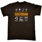Custodian Sarcastic Humour - Mens Funny T-Shirt Tshirts - 123t Australia | Funny T-Shirts Mugs Novelty Gifts
