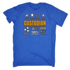 Custodian Sarcastic Humour - Mens Funny T-Shirt Tshirts - 123t Australia | Funny T-Shirts Mugs Novelty Gifts