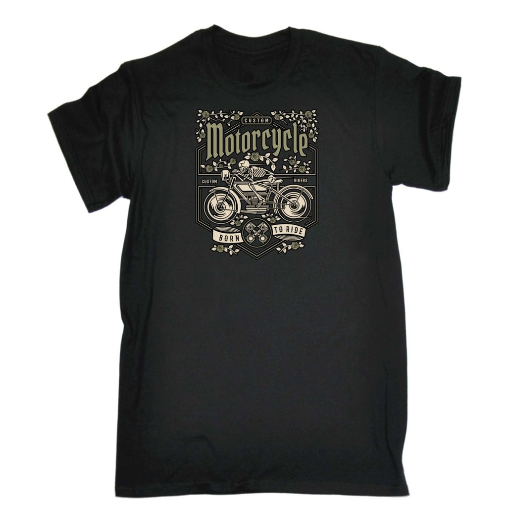 Custom Skull Motorcycle Motorbike - Mens Funny T-Shirt Tshirts - 123t Australia | Funny T-Shirts Mugs Novelty Gifts