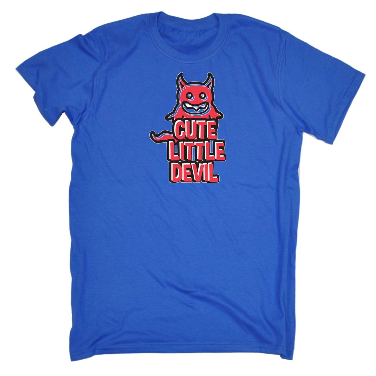 Cute Little Devil - Mens Funny T-Shirt Tshirts - 123t Australia | Funny T-Shirts Mugs Novelty Gifts