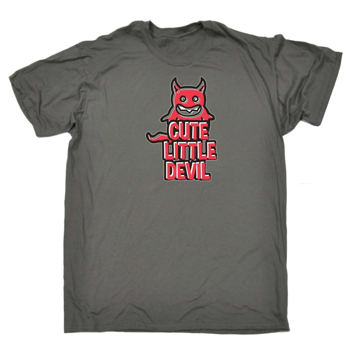 Cute Little Devil - Mens Funny T-Shirt Tshirts - 123t Australia | Funny T-Shirts Mugs Novelty Gifts