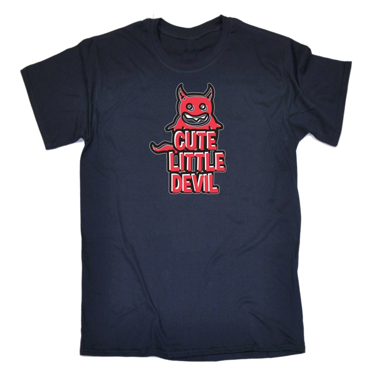 Cute Little Devil - Mens Funny T-Shirt Tshirts - 123t Australia | Funny T-Shirts Mugs Novelty Gifts