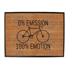 Cycling Rltw 0 Emissions 100 Emotion - Funny Novelty Doormat Man Cave Floor mat - 123t Australia | Funny T-Shirts Mugs Novelty Gifts