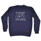 Cycling Rltw 0 Emissions 100 Emotion - Funny Novelty Sweatshirt - 123t Australia | Funny T-Shirts Mugs Novelty Gifts