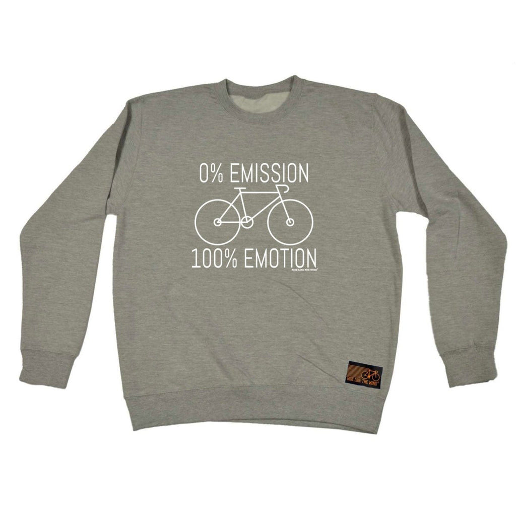 Cycling Rltw 0 Emissions 100 Emotion - Funny Novelty Sweatshirt - 123t Australia | Funny T-Shirts Mugs Novelty Gifts