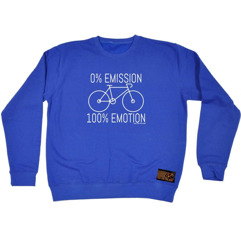 Cycling Rltw 0 Emissions 100 Emotion - Funny Novelty Sweatshirt - 123t Australia | Funny T-Shirts Mugs Novelty Gifts