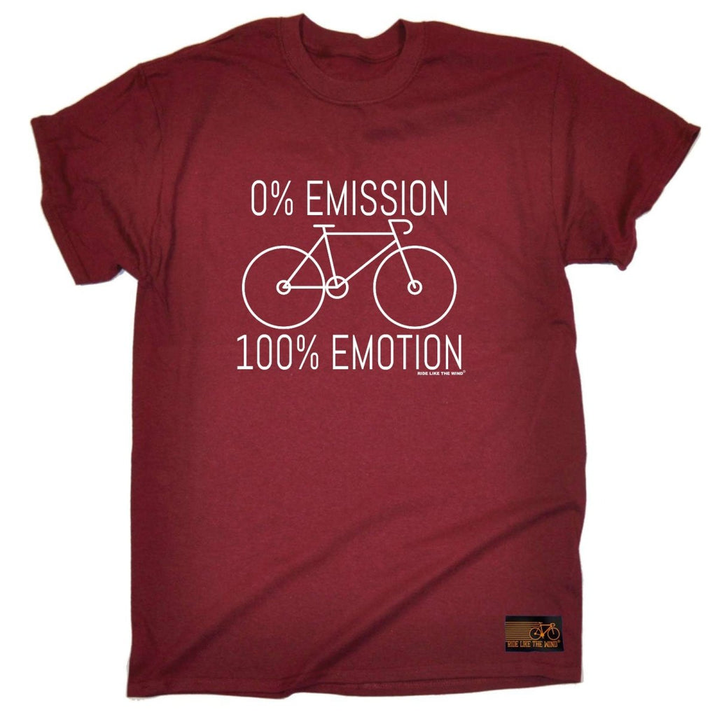 Cycling Rltw 0 Emissions 100 Emotion - Mens Funny Novelty T-Shirt TShirt / T Shirt - 123t Australia | Funny T-Shirts Mugs Novelty Gifts
