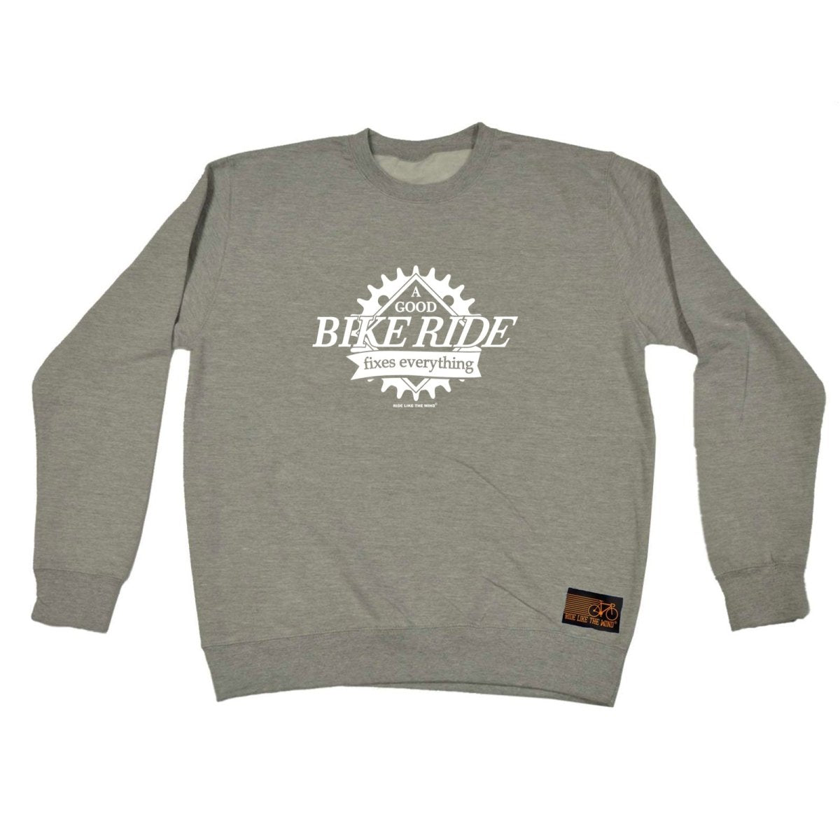 Cycling Rltw A Good Bike Ride Fixes Everything - Funny Novelty Sweatshirt - 123t Australia | Funny T-Shirts Mugs Novelty Gifts