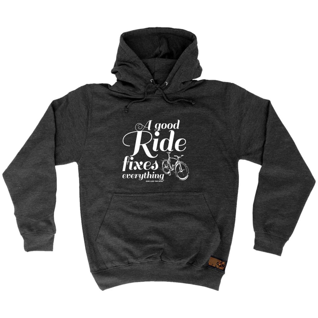 Cycling Rltw A Good Ride Fixes Everything - Funny Novelty Hoodies Hoodie - 123t Australia | Funny T-Shirts Mugs Novelty Gifts