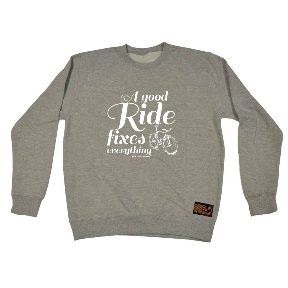 Cycling Rltw A Good Ride Fixes Everything - Funny Novelty Sweatshirt - 123t Australia | Funny T-Shirts Mugs Novelty Gifts