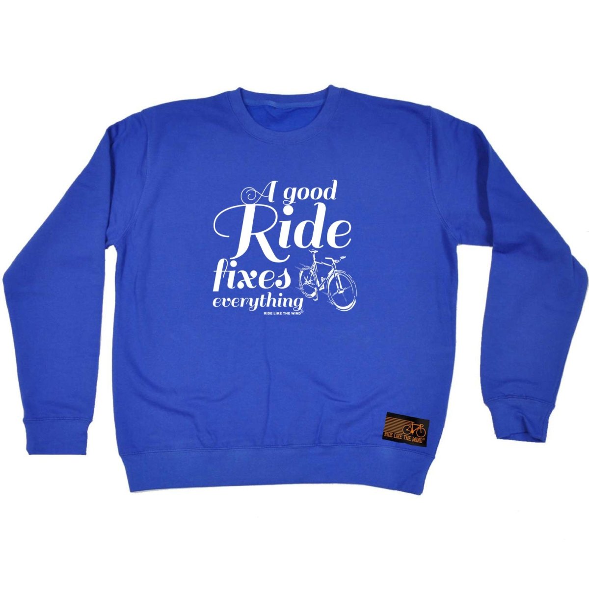 Cycling Rltw A Good Ride Fixes Everything - Funny Novelty Sweatshirt - 123t Australia | Funny T-Shirts Mugs Novelty Gifts