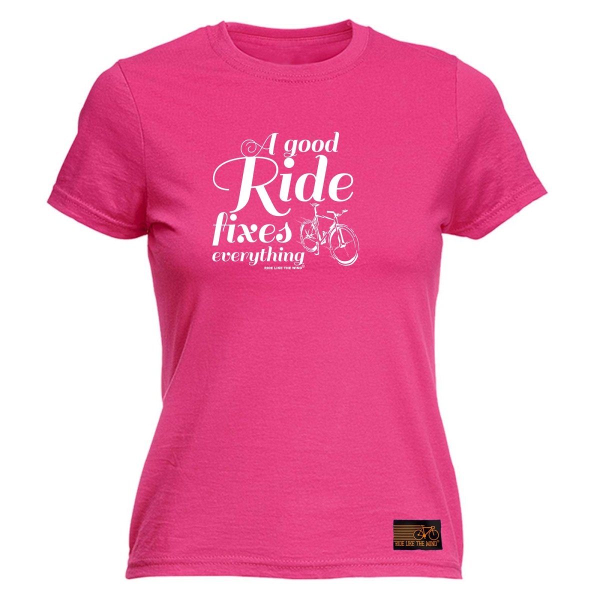 Cycling Rltw A Good Ride Fixes Everything - Funny Novelty Womens T-Shirt T Shirt Tshirt - 123t Australia | Funny T-Shirts Mugs Novelty Gifts