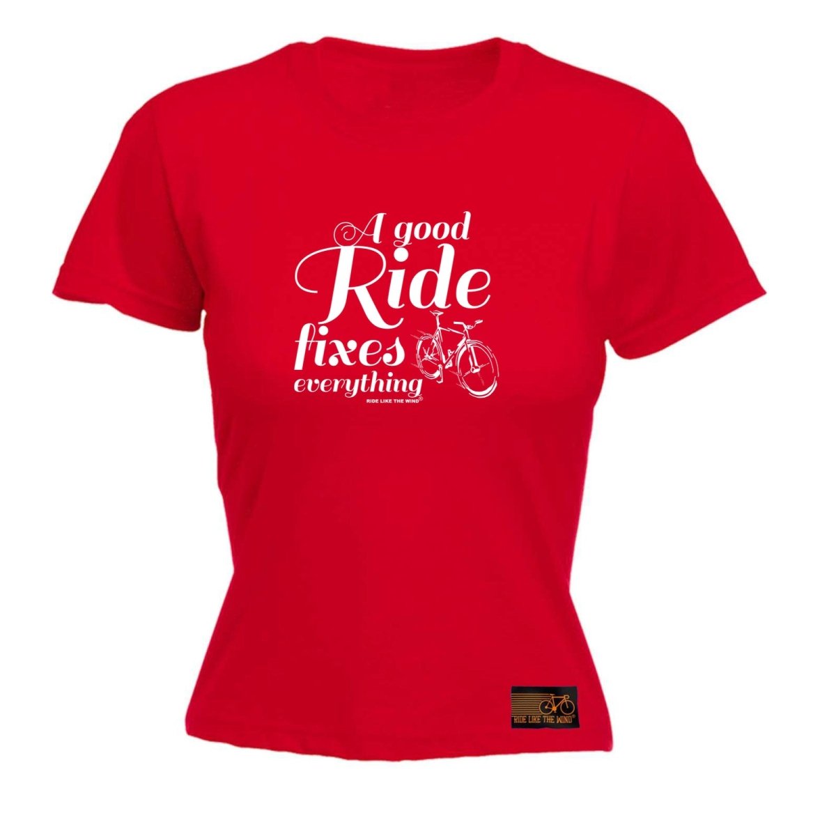Cycling Rltw A Good Ride Fixes Everything - Funny Novelty Womens T-Shirt T Shirt Tshirt - 123t Australia | Funny T-Shirts Mugs Novelty Gifts