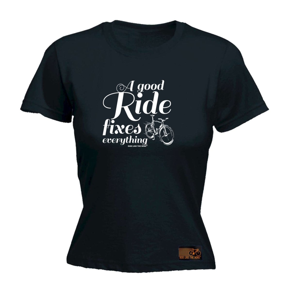 Cycling Rltw A Good Ride Fixes Everything - Funny Novelty Womens T-Shirt T Shirt Tshirt - 123t Australia | Funny T-Shirts Mugs Novelty Gifts