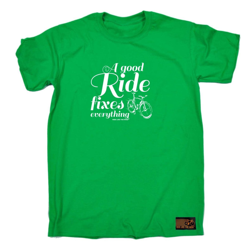 Cycling Rltw A Good Ride Fixes Everything - Mens Funny Novelty T-Shirt TShirt / T Shirt - 123t Australia | Funny T-Shirts Mugs Novelty Gifts