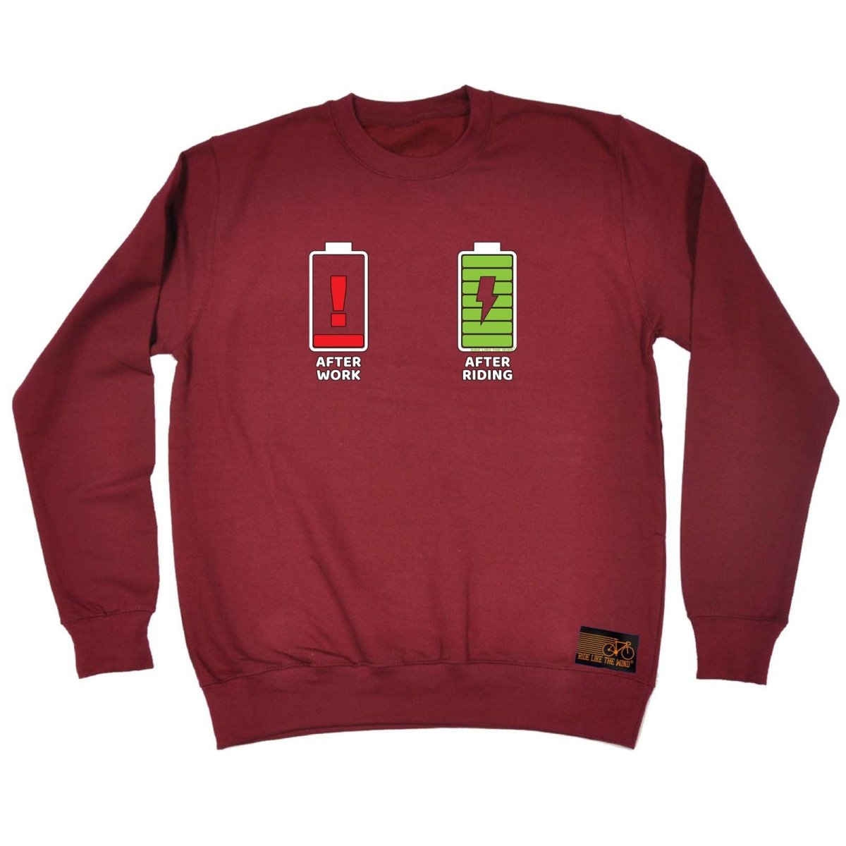 Cycling Rltw After Work After Riding - Funny Novelty Sweatshirt - 123t Australia | Funny T-Shirts Mugs Novelty Gifts