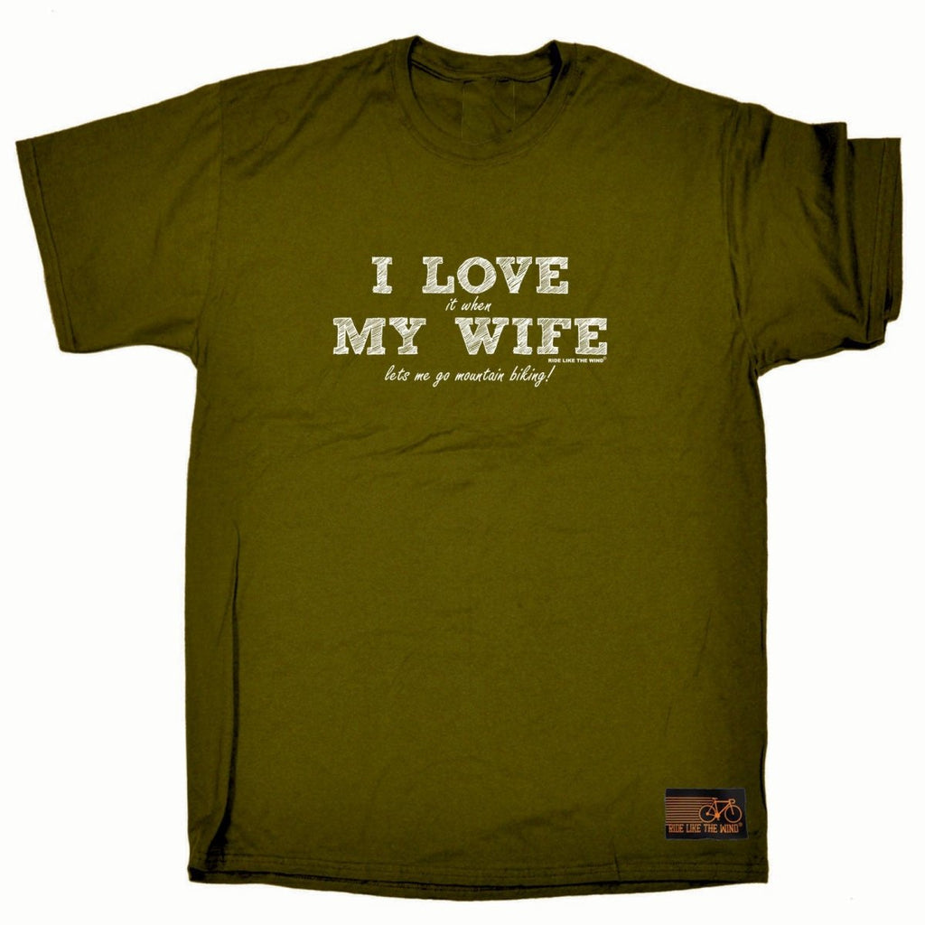Cycling Rltw I Love It When My Wife Lets Me Go Mountain Biking - Mens Funny Novelty T-Shirt TShirt / T Shirt - 123t Australia | Funny T-Shirts Mugs Novelty Gifts