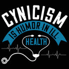 Cynicism Is Humor In Ill Health - Mens 123t Funny T-Shirt Tshirts