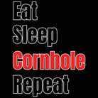 Eat Sleep Cornhole Repeat - Mens 123t Funny T-Shirt Tshirts