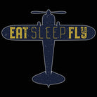 Eat Sleep Fly Plane Aviation - Mens 123t Funny T-Shirt Tshirts