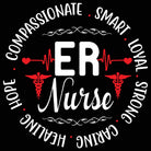 Er Nurse Compassionate Smart Loyal - Mens 123t Funny T-Shirt Tshirts