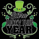 Extra Lucky This Year Irish St Patricks Day Ireland - Mens 123t Funny T-Shirt Tshirts