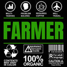 Farmer  Sarcastic Humour - Mens 123t Funny T-Shirt Tshirts