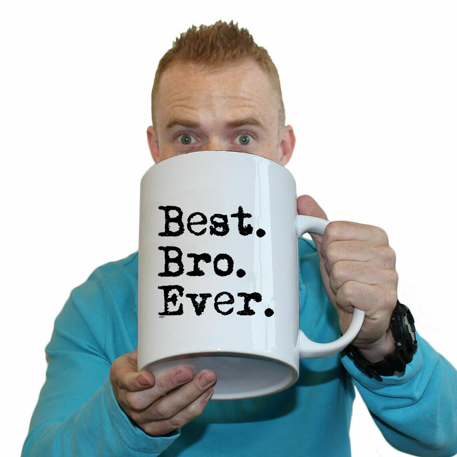 Best Bro Ever Brother - Funny Giant 2 Litre Mug Cup