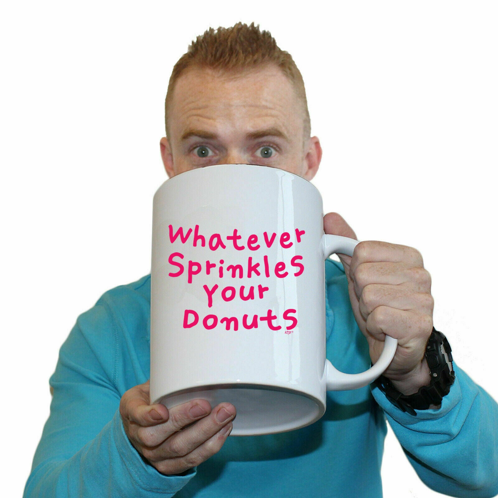 Whatever Sprinkles Your Donuts - Funny Giant 2 Litre Mug