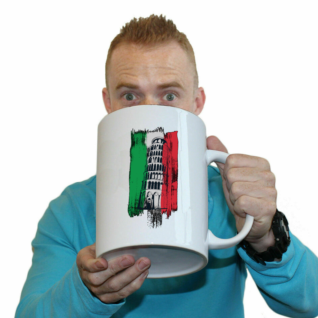 Italy Leaning Tower Of Pisa - Funny Giant 2 Litre Mug