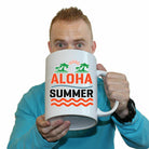 Aloha Summer Surfing Surf - Funny Giant 2 Litre Mug