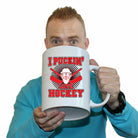 I Puckin Love Hockey Sports - Funny Giant 2 Litre Mug