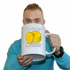 It Was Inevitable Bitcoin - Funny Giant 2 Litre Mug