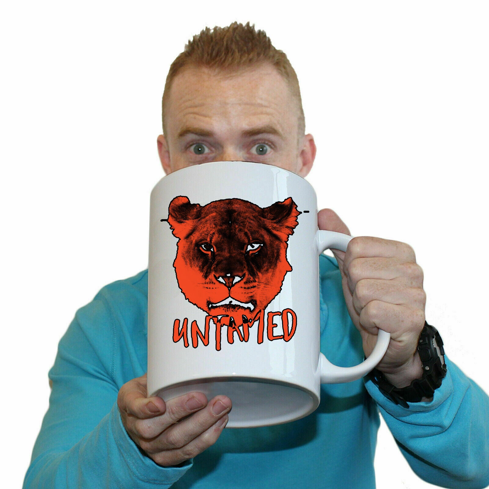Untamed Lion - Funny Giant 2 Litre Mug