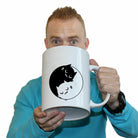 Yin Yang Cat - Funny Giant 2 Litre Mug