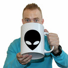 Alien Head Black - Funny Giant 2 Litre Mug