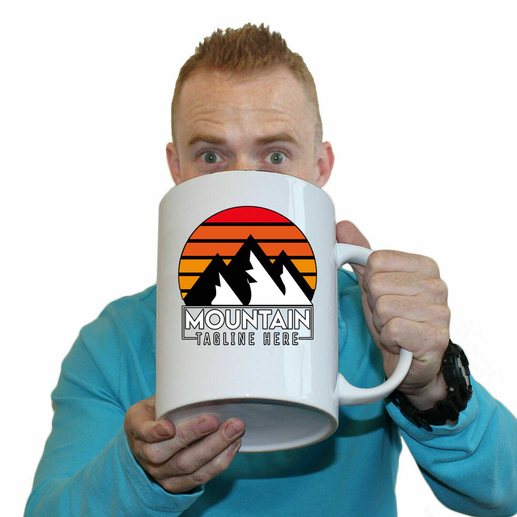 Personalised Mountain Rock Climbing Custom - Funny Giant 2 Litre Mug