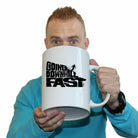 Pm Going Downhill Fast Ski - Funny Giant 2 Litre Mug