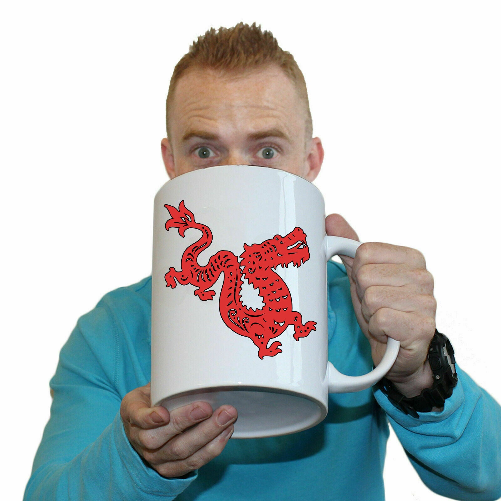 Red Dragon - Funny Giant 2 Litre Mug